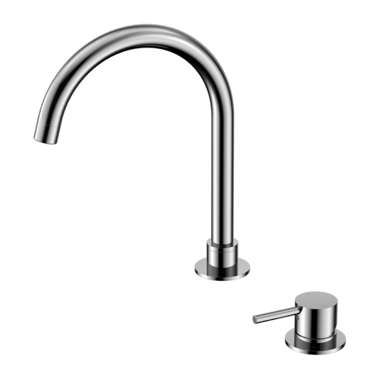 Nero Mecca Hob Basin Mixer Round Swivel Spout (Many Colours)