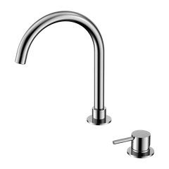 Nero Mecca Hob Basin Mixer Round Swivel Spout (Many Colours)