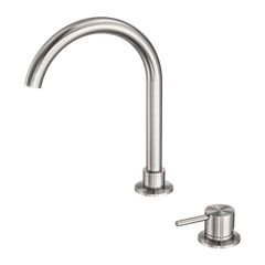 Nero Mecca Hob Basin Mixer Round Swivel Spout (Many Colours)