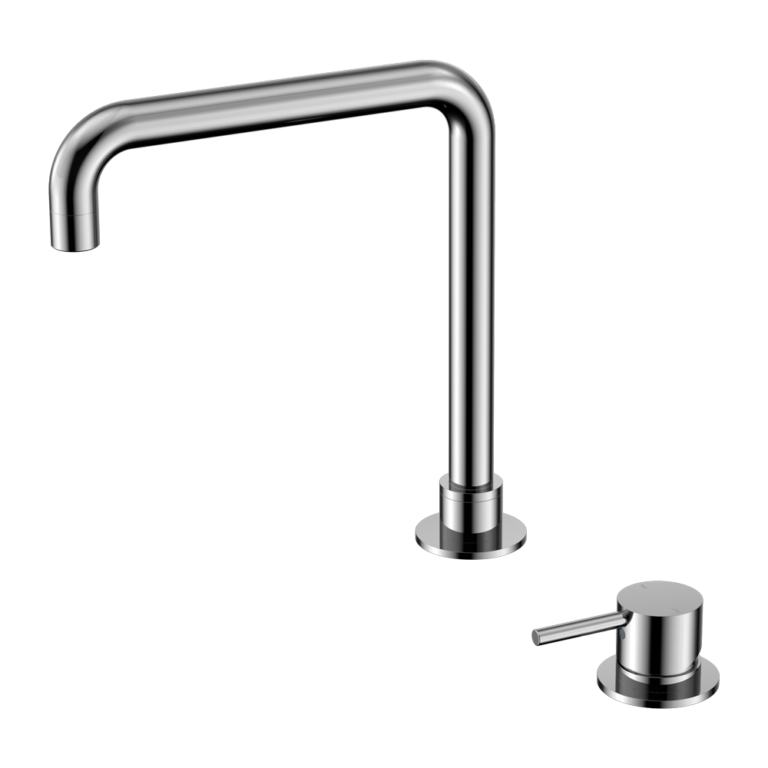 Nero Mecca Hob Basin Mixer Square Swivel Spout (Many Colours)