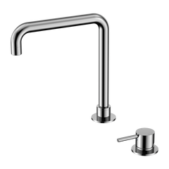 Nero Mecca Hob Basin Mixer Square Swivel Spout (Many Colours)