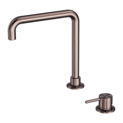 Nero Mecca Hob Basin Mixer Square Swivel Spout (Many Colours)