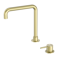 Nero Mecca Hob Basin Mixer Square Swivel Spout (Many Colours)