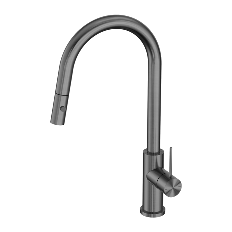 Nero Mecca Pull Out Sink Mixer With Vegie Spray Function - Gun Metal