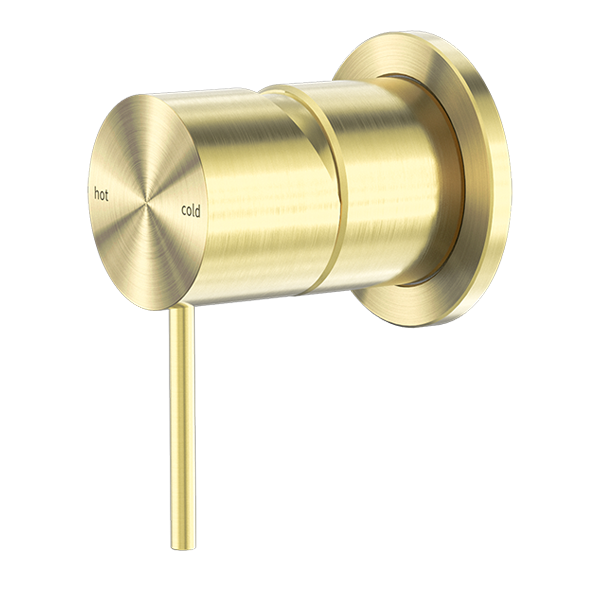 Nero Mecca Shower Mixer 60mm Plate - Brushed Gold