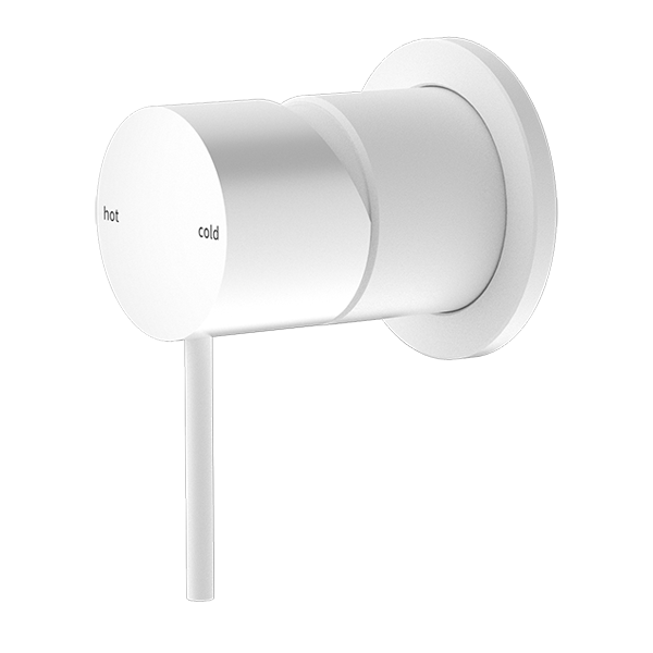 Nero Mecca Shower Mixer 60mm Plate - Matte White