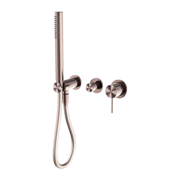 Nero Mecca Shower Mixer Divertor System Separate Back Plate - Brushed Bronze