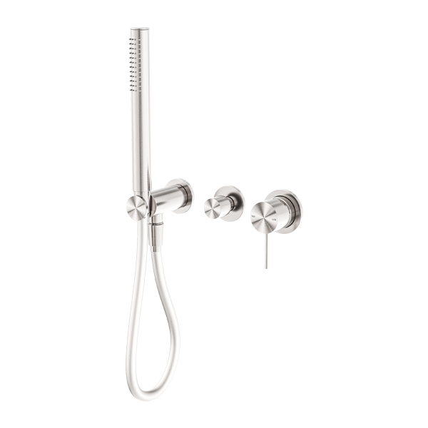 Nero Mecca Shower Mixer Divertor System Separate Back Plate - Brushed Nickel