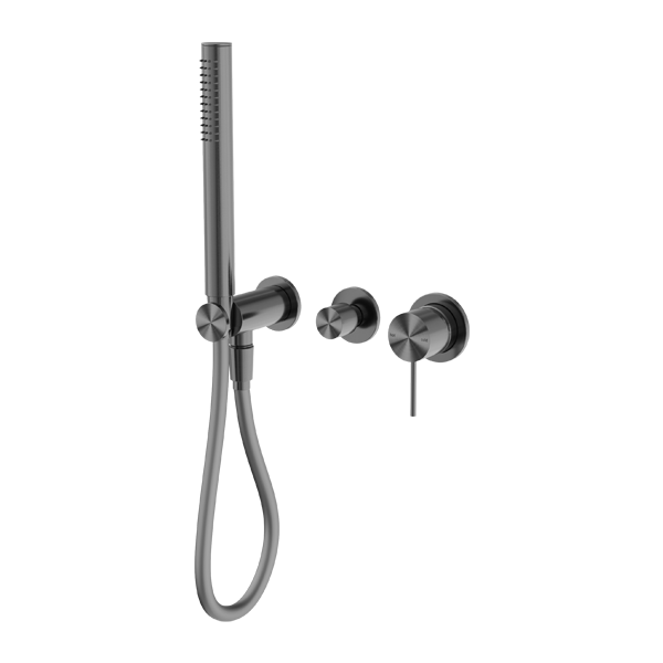 Nero Mecca Shower Mixer Divertor System Separate Back Plate - Gun Metal