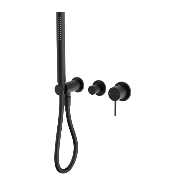 Nero Mecca Shower Mixer Divertor System Separate Back Plate - Matte Black