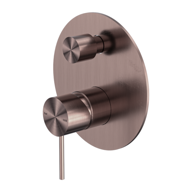 Nero Mecca Shower Mixer with Divertor - Brushed Bronze