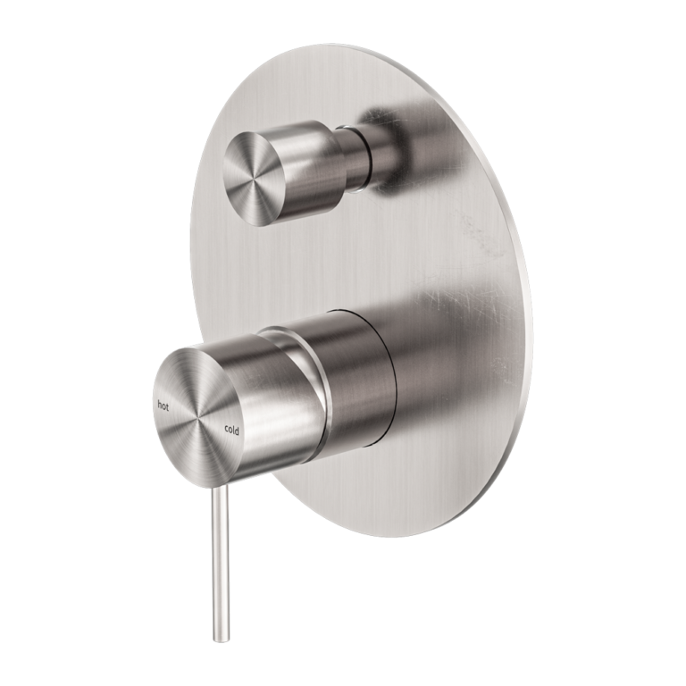 Nero Mecca Shower Mixer with Divertor - Brushed Nickel