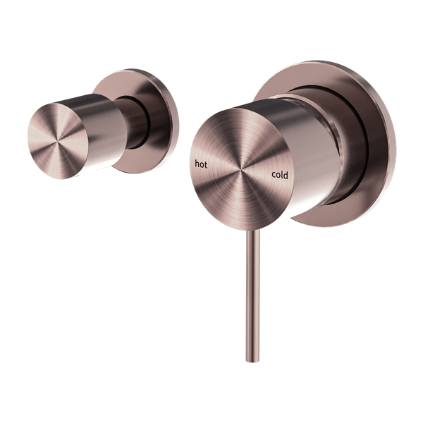Nero Mecca Shower Mixer with Horizontal 2 Way Divertor - Brushed Bronze