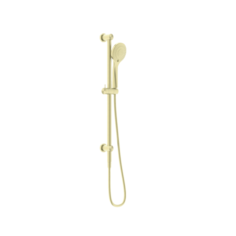 Nero Mecca Shower Rail With Air Shower - Brushed Gold