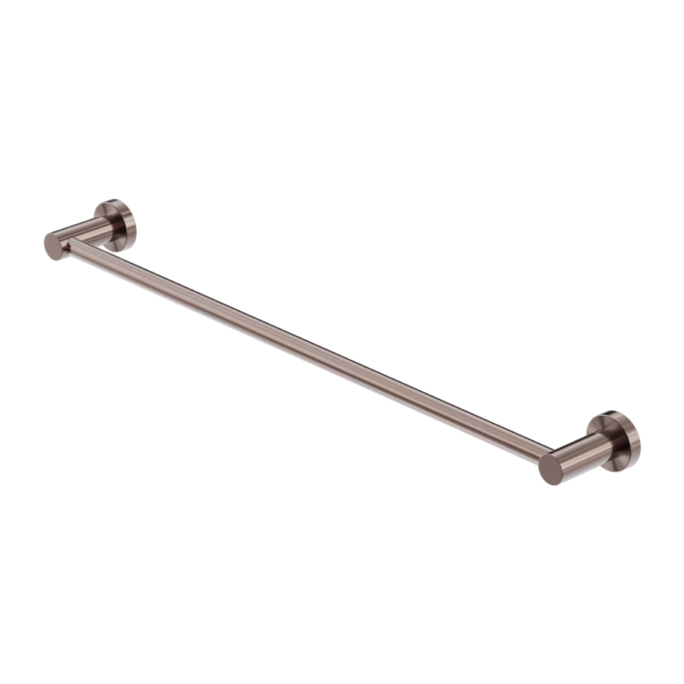 Nero Mecca Single Towel Rail 600mm - Brushed Bronze