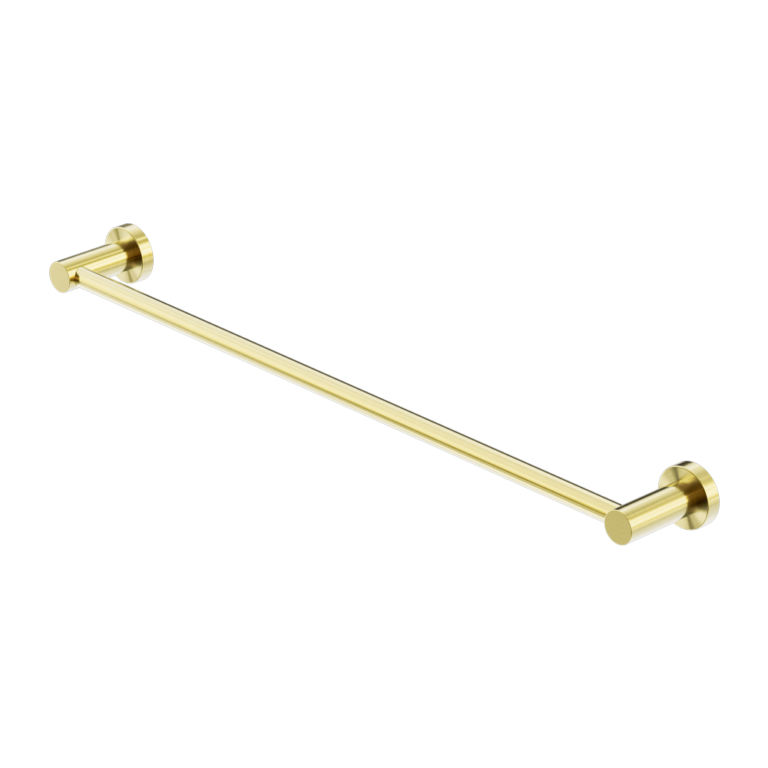 Nero Mecca Single Towel Rail 600mm - Brushed Gold