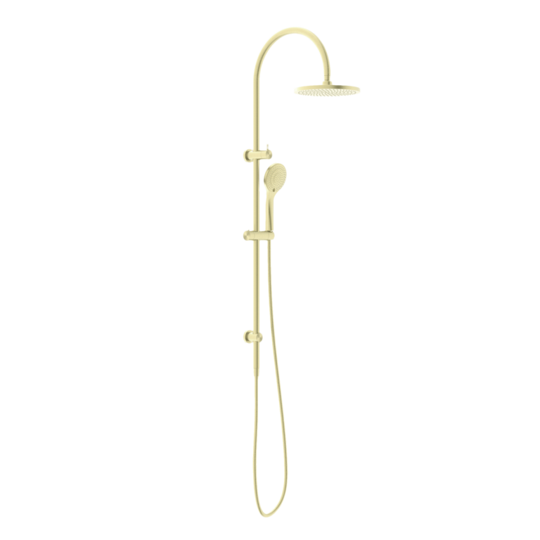 Nero Mecca Twin Shower Set With Air Shower - Brushed Gold