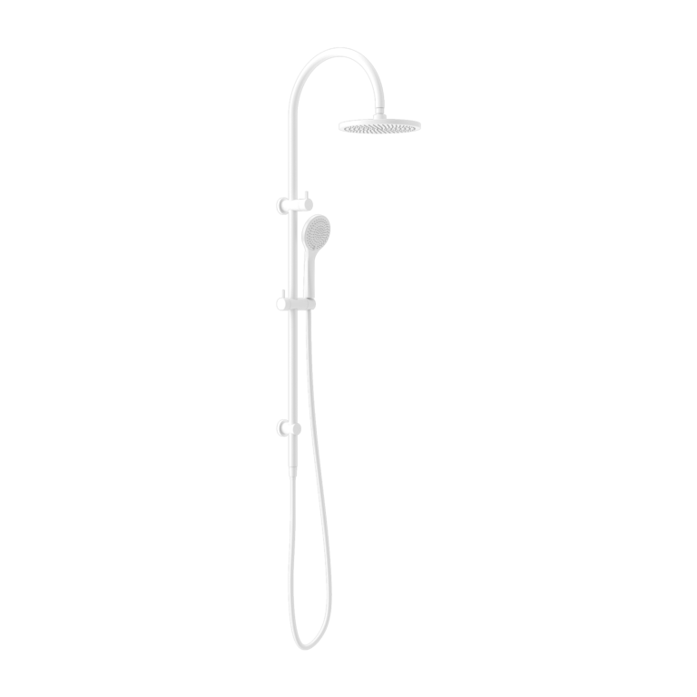 Nero Mecca Twin Shower Set With Air Shower - Matte White