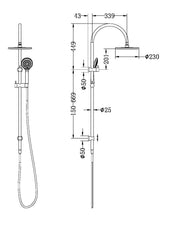 Nero Mecca Twin Shower Set With Air Shower (Many Colours)