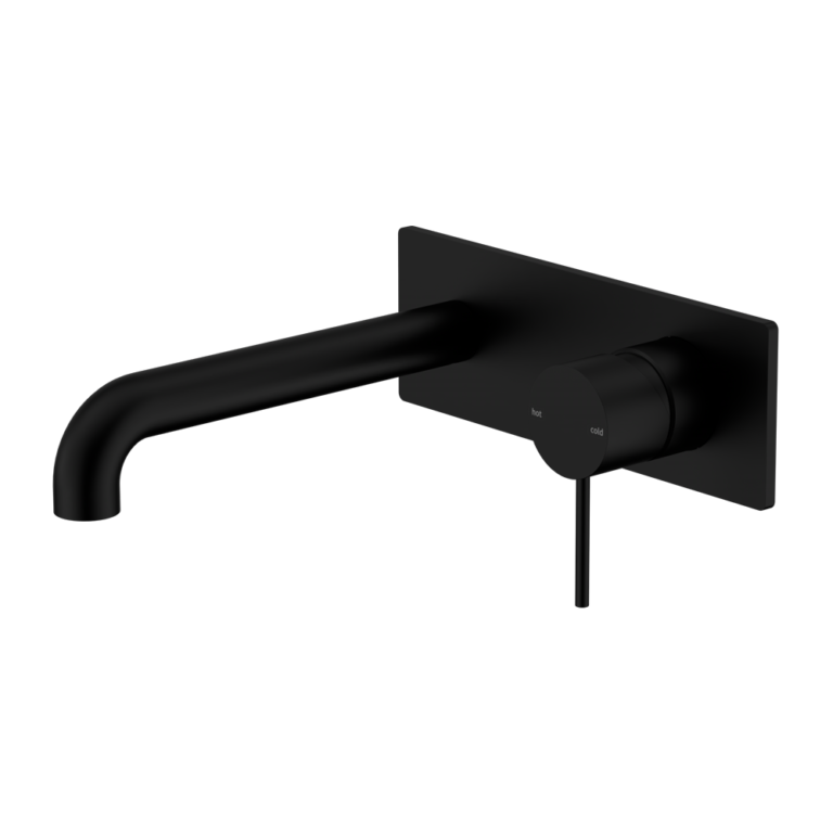 Nero Mecca Wall Basin/ Bath Mixer - Matte Black