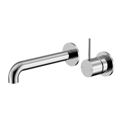 Nero Mecca Wall Basin/ Bath Mixer Separate Back Plate Handle Up (Many Colours & Sizes)