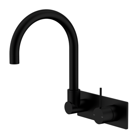 Nero Mecca Wall Basin/ Bath Mixer Swivel Spout Handle Up (Many Colours)