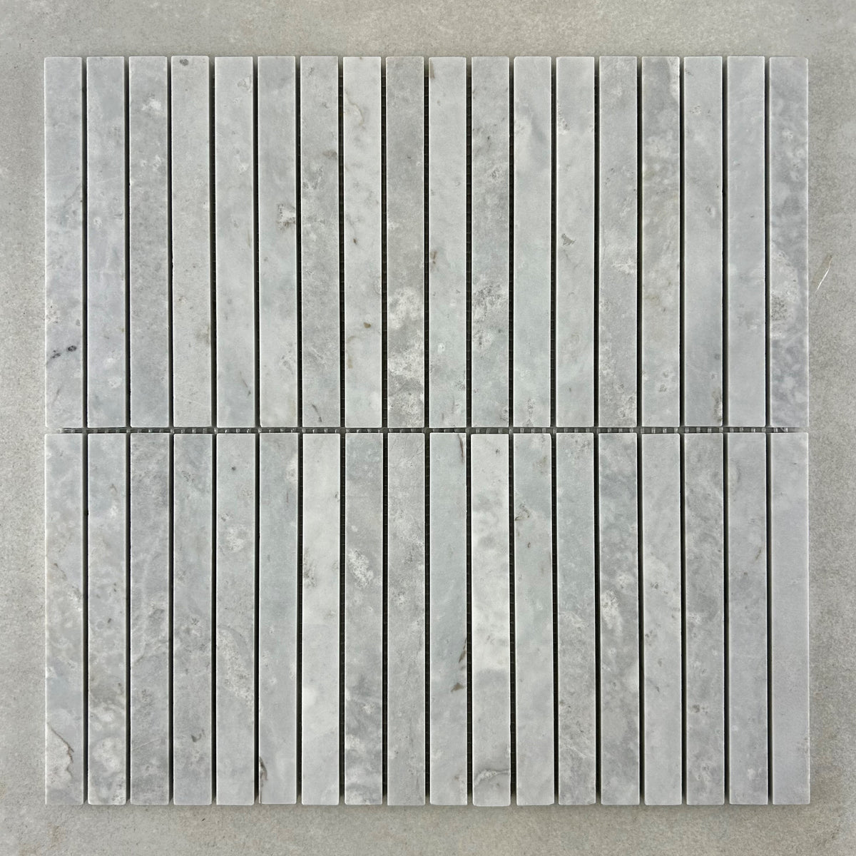 Marble Kitkat Tundra Grey Mosaic Tile 298x304