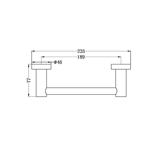 Nero Mecca Hand Towel Rail (Many Colours)