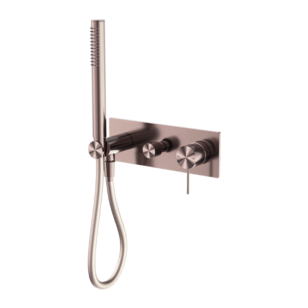 Nero Mecca Shower Mixer Divertor System - Brushed Bronze