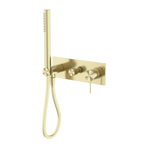 Nero Mecca Shower Mixer Divertor System - Brushed Gold
