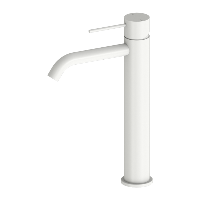 Nero Mecca Tall Basin Mixer - Matte White