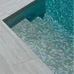 Moana Fusion Grey Glass Mosaic 25x25mm