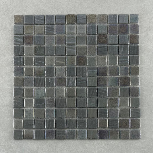 Moana Fusion Grey Glass Mosaic 25x25mm