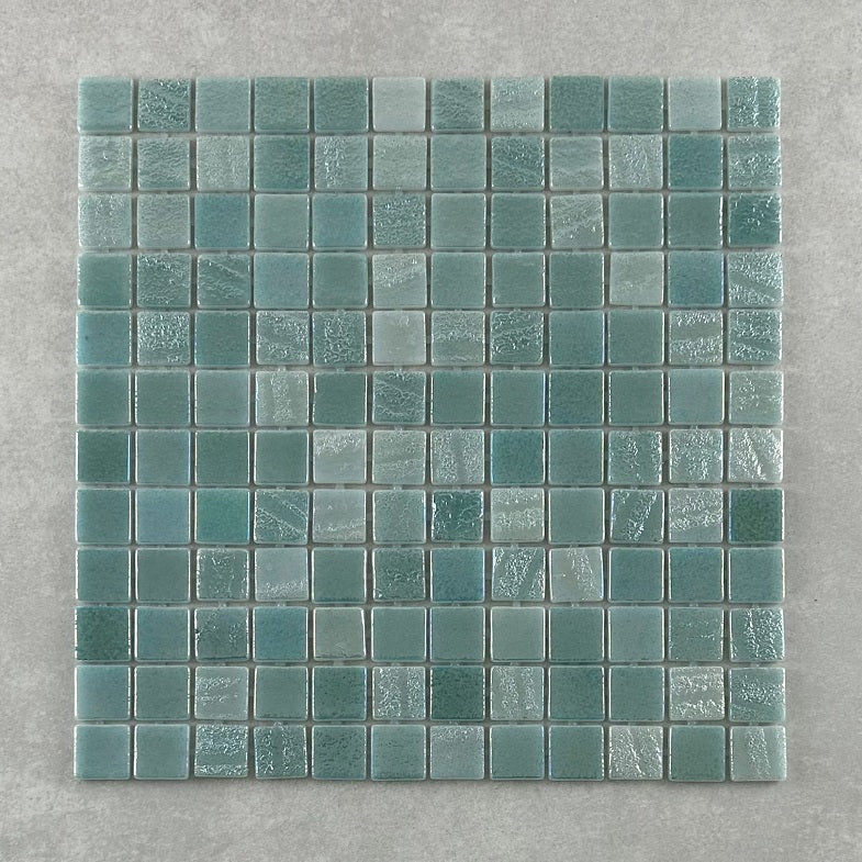 Moana Fusion Light Green Glass Mosaic 25x25mm