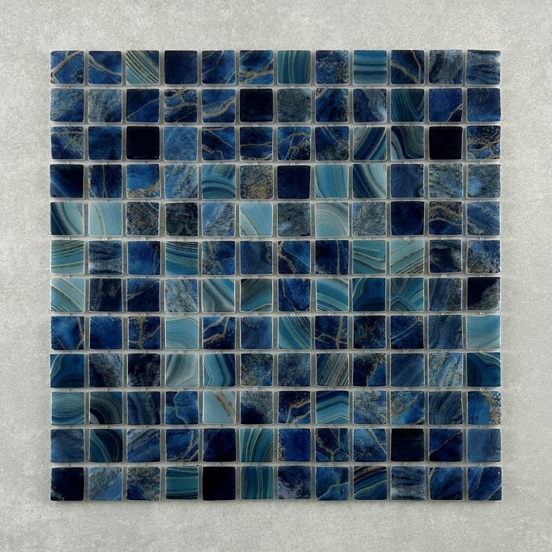 Moana Nature Royal Malla Glass Mosaic 25x25mm