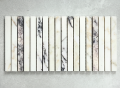 Marble Kitkat Viola Mosaic Tile 298x304