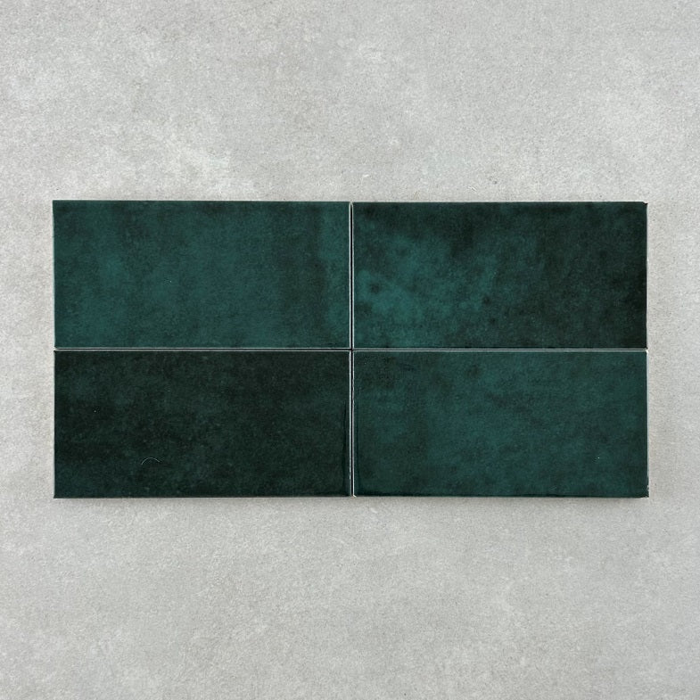 Mykonos Subway Tile Green Gloss 75x150