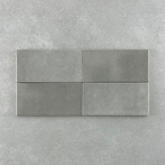 Mykonos Subway Tile Grey Gloss 75x150