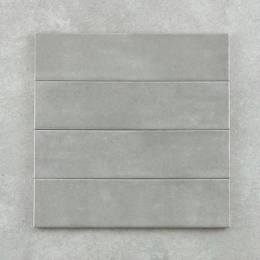 Mykonos Subway Tile Grey Gloss 75x300