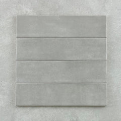 Mykonos Subway Tile Grey Gloss 75x300