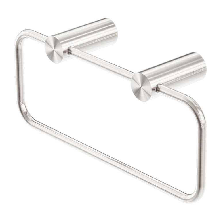 Nero Mecca Hand Towel Ring - Brushed Nickel