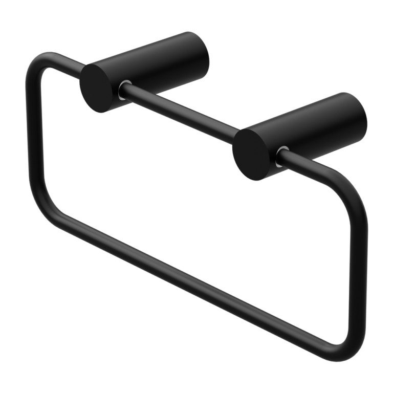 Nero Mecca Hand Towel Ring - Matte Black