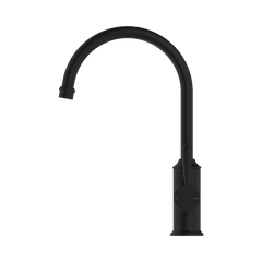 Nero York Kitchen Mixer Gooseneck Spout With Metal Lever Brushed Nickel