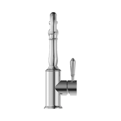 Nero York Kitchen Mixer Hook Spout With Metal Lever Chrome