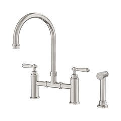 Nero York Bridge Kitchen Set With Hand Spray Chrome