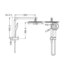 Nero Mecca 2 in 1 Twin Shower (Many Colours)