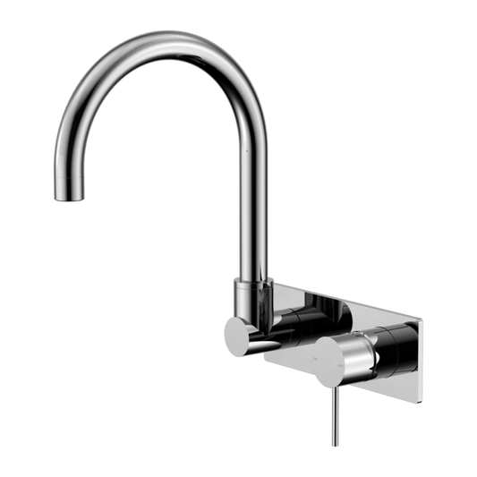 Nero Mecca Wall Basin/ Bath Mixer Swivel Spout (Many Colours)