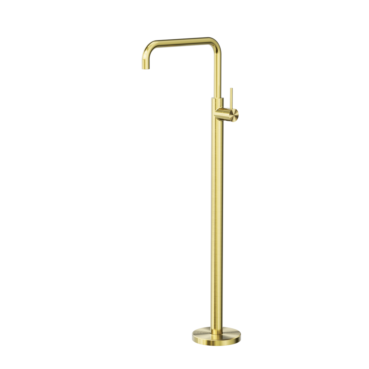 Nero Mecca Freestanding Bath Mixer Square Shape - Brushed Gold