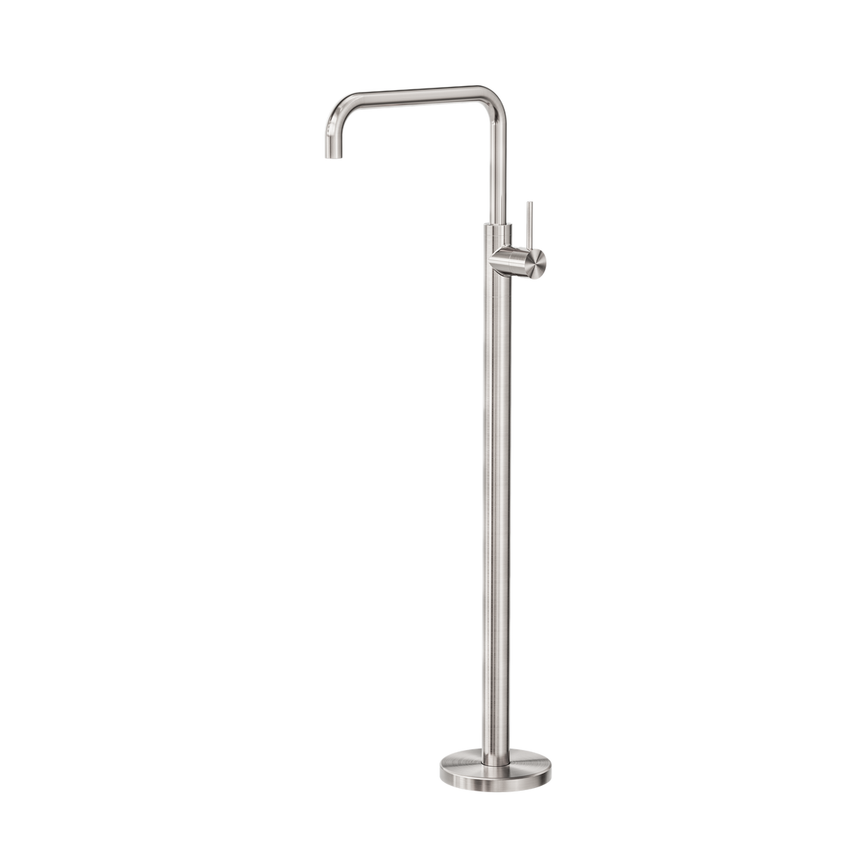 Nero Mecca Freestanding Bath Mixer Square Shape - Brushed Nickel