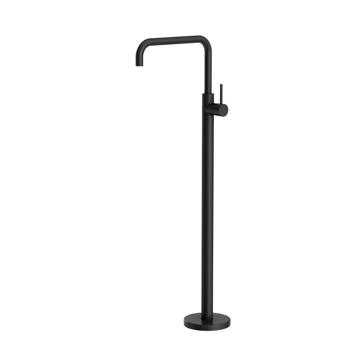 Nero Mecca Freestanding Bath Mixer Square Shape - Matte Black